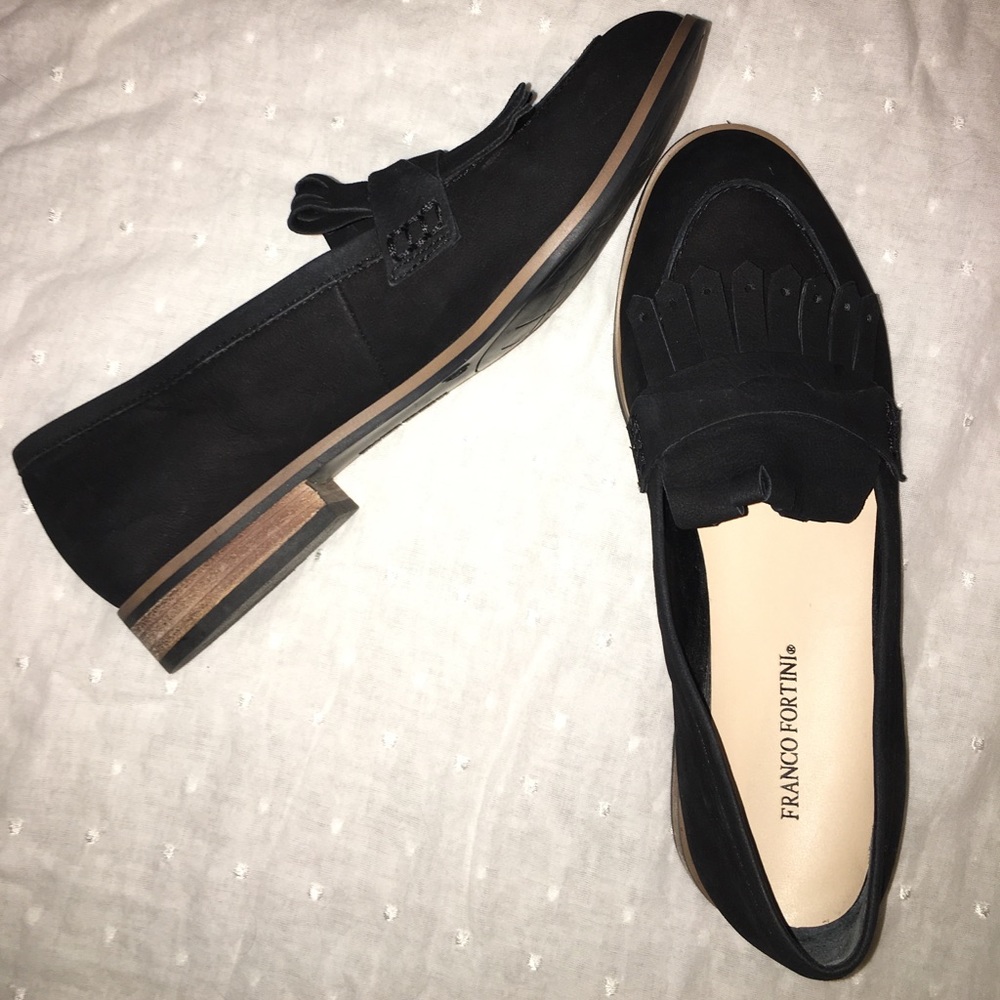 Franco Fortini Black Loafers